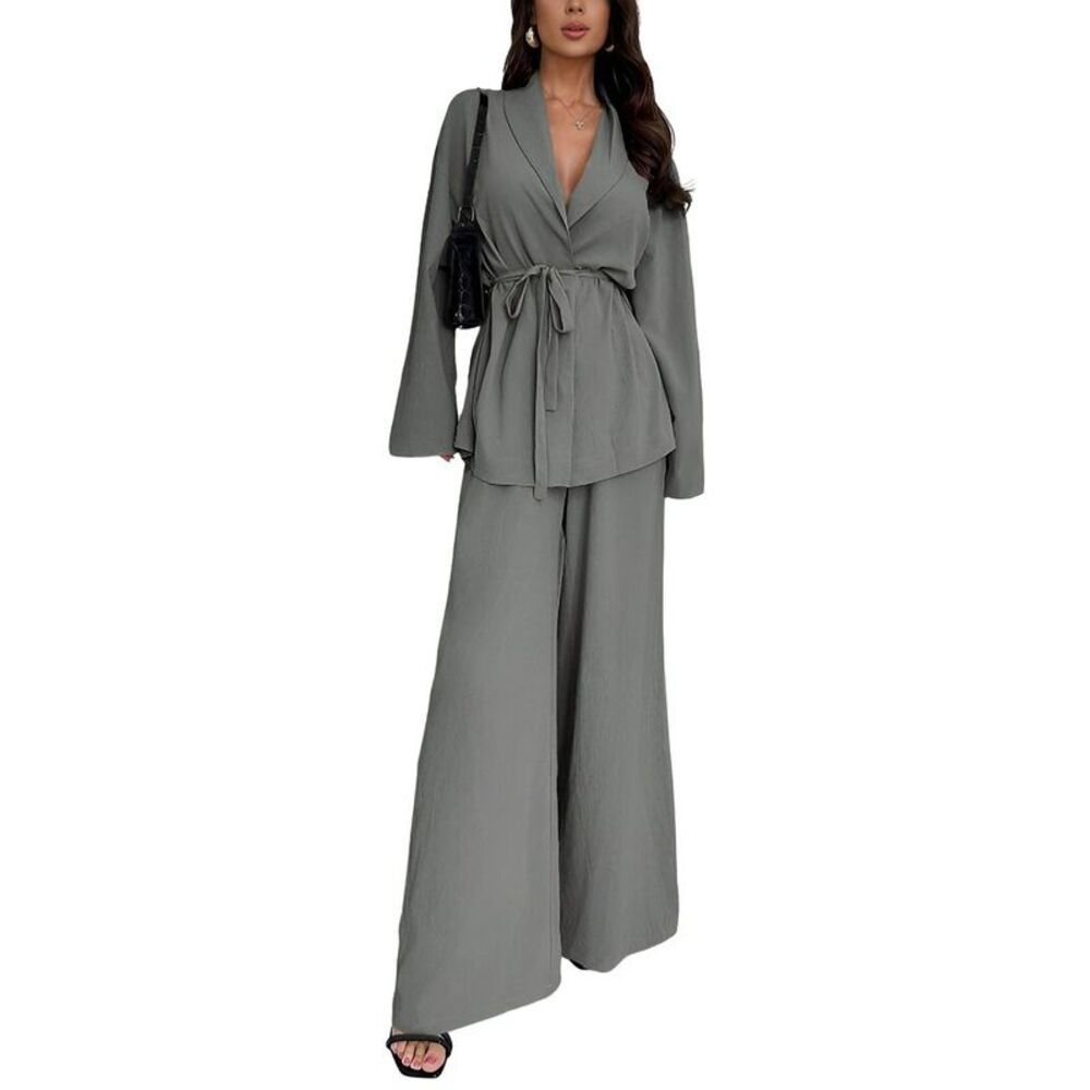 Bella Desert Womens 2Pc Cardigan & Pant Set